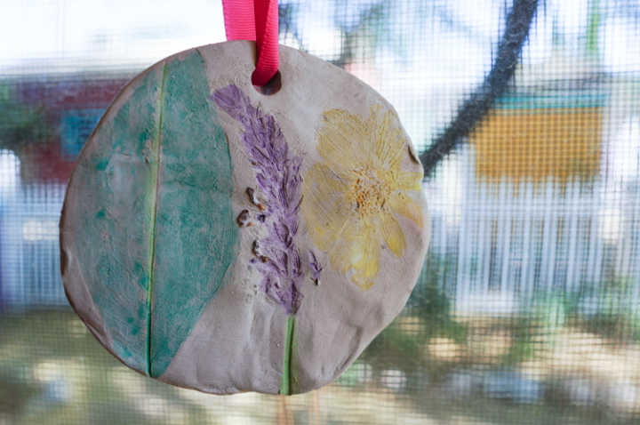 Nature School Project - Hanging Earth Art for Mother's Day
