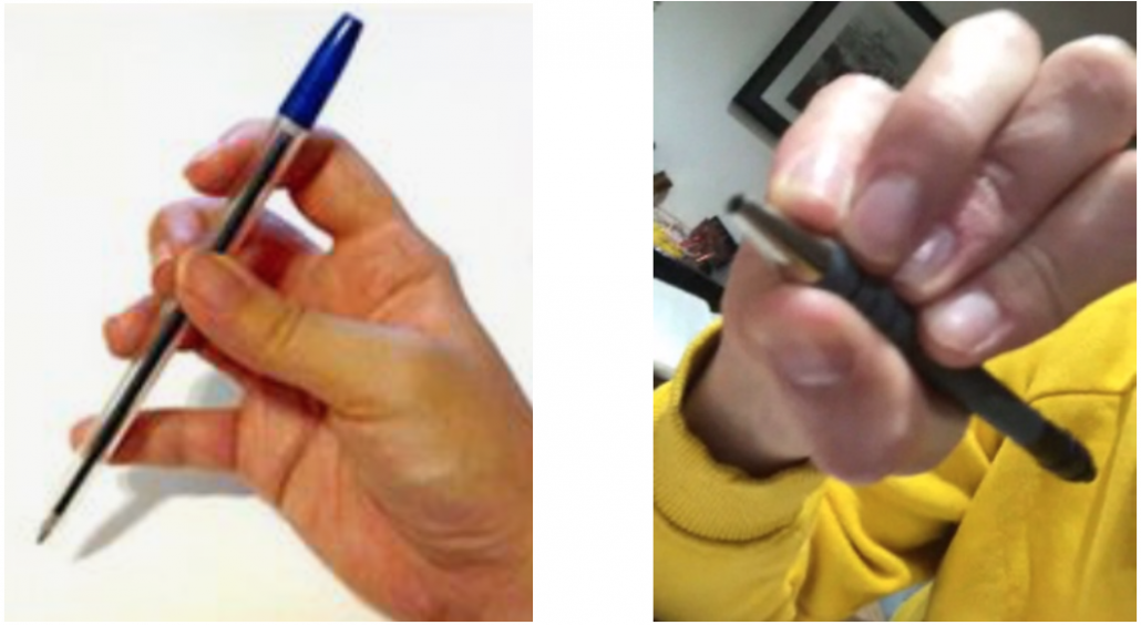 Four finger pen hold