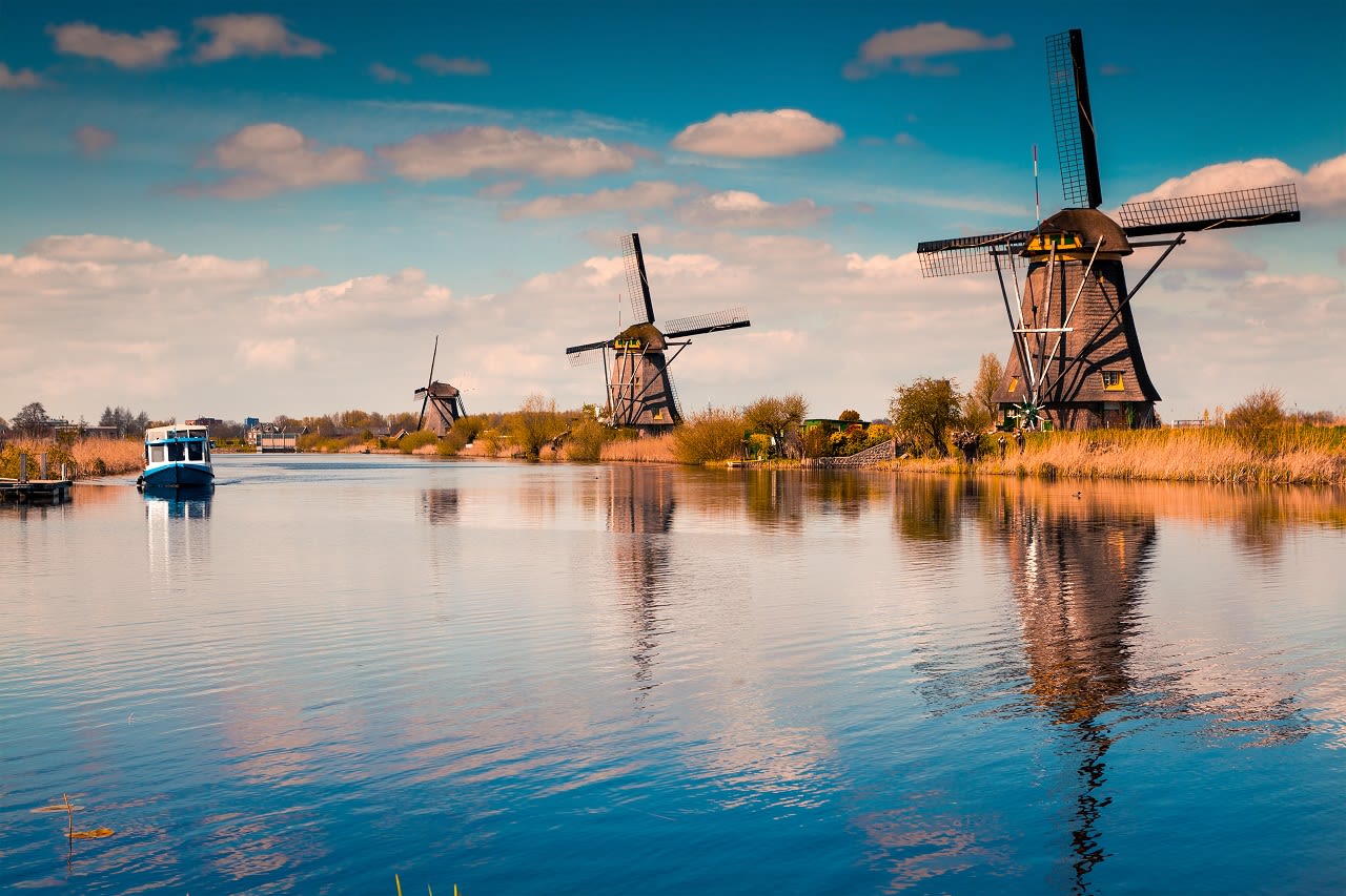 Kinderdijk, mooie zomerdag
