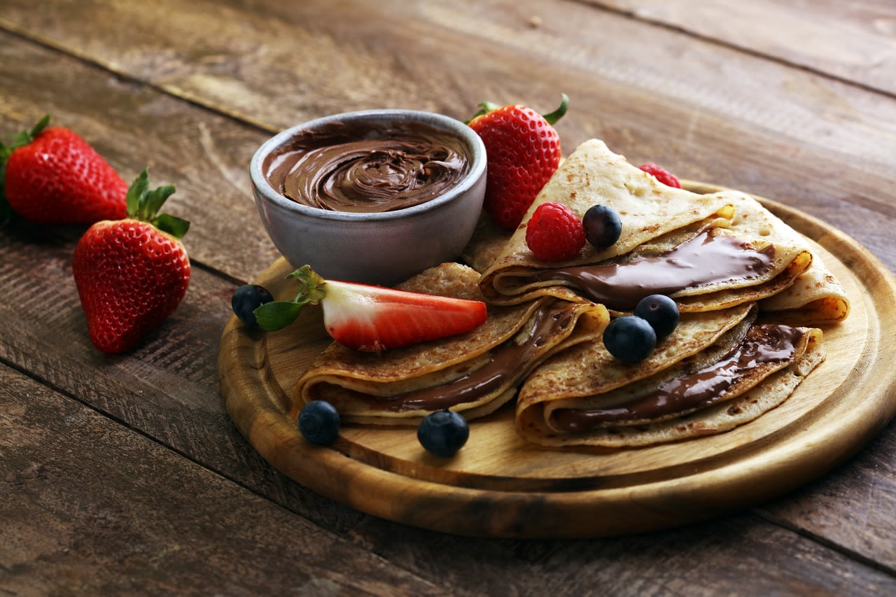 Pannenkoek met fruit