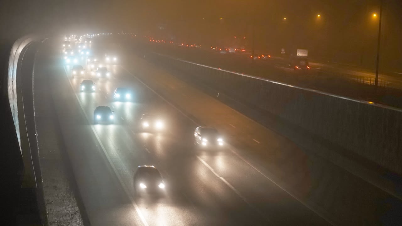 Mistige omstandigheden op de snelweg. Foto: Ton Wesselius