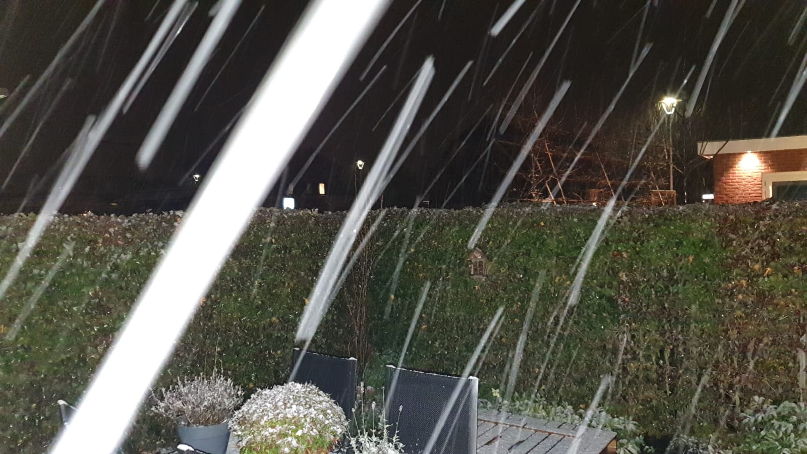 Sneeuw Woudenberg tuin