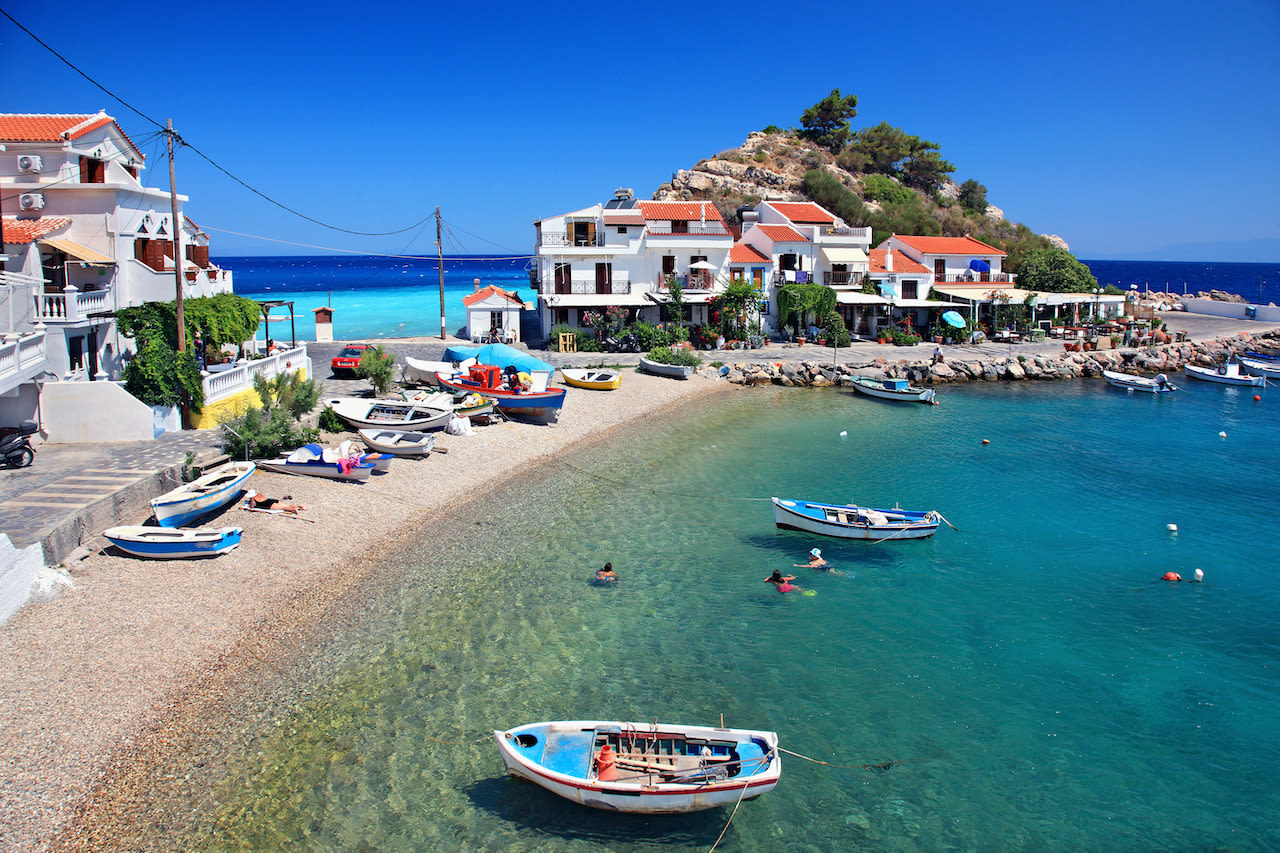Kokkari op Samos, Griekenland. Foto: Adobe Stock / Iraklis Milas.