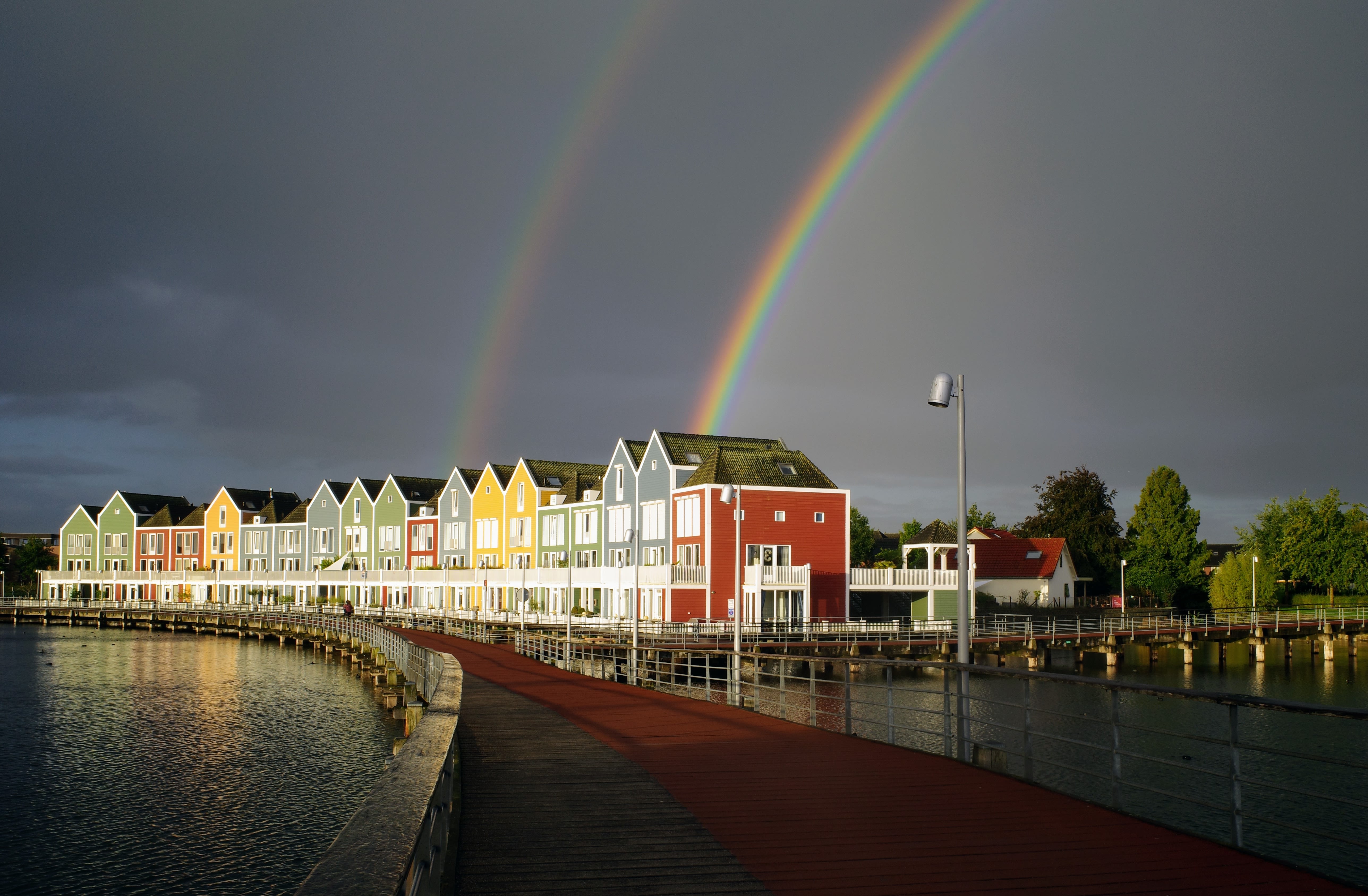 De buien zorgen ook voor mooie plaatjes. Foto: Arco Visser.