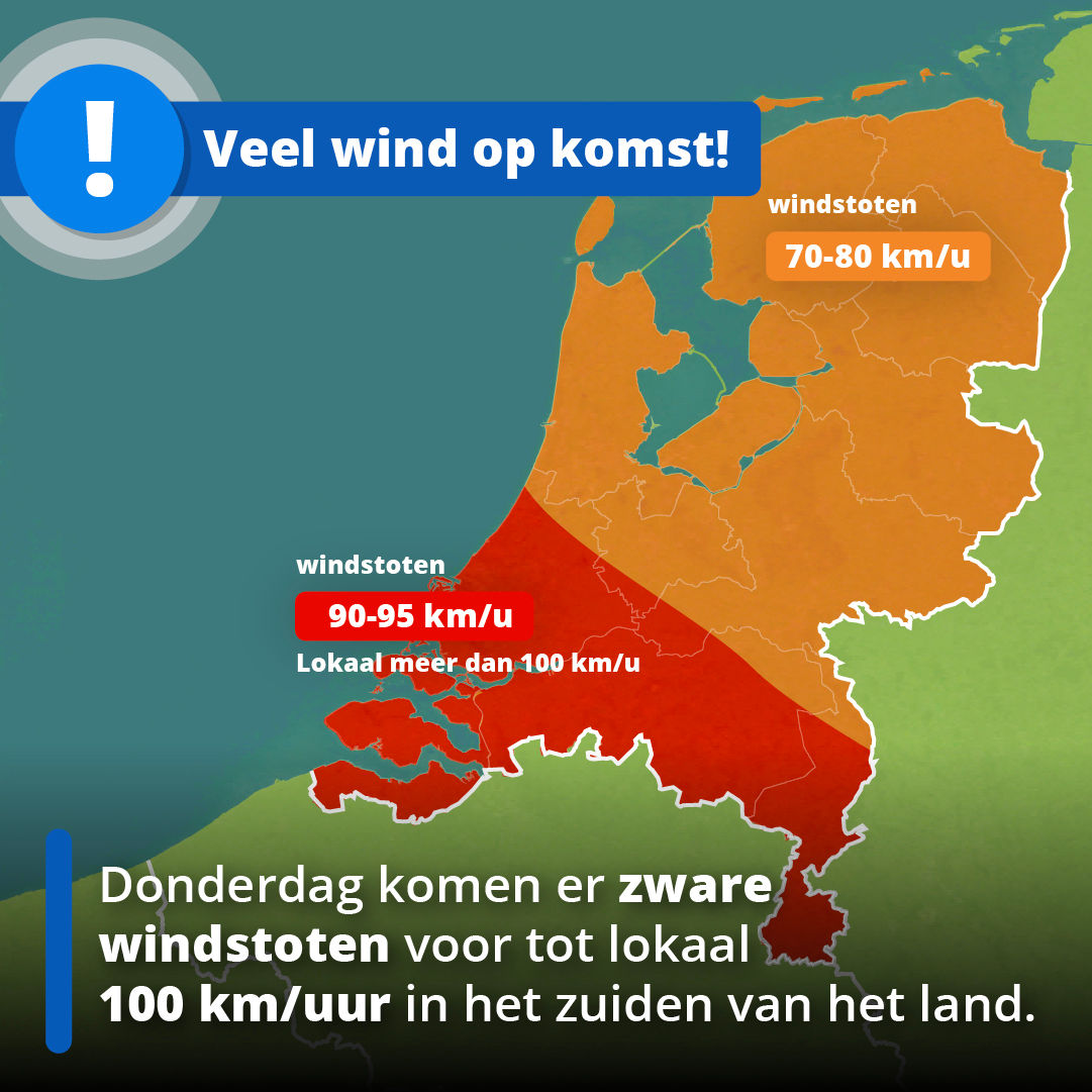 Zware windstoten