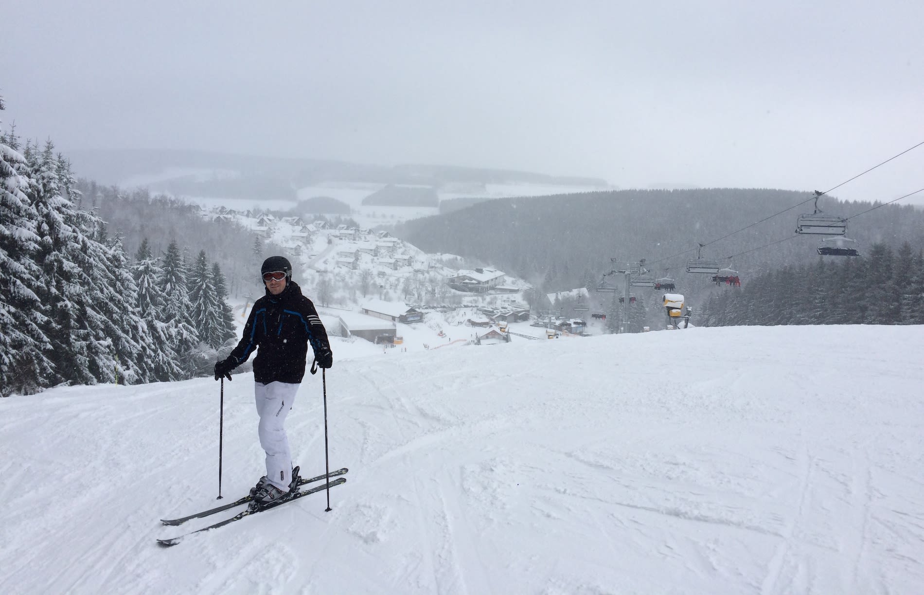 Besneeuwde pistes in Winterberg in 2018. Foto: Klaus