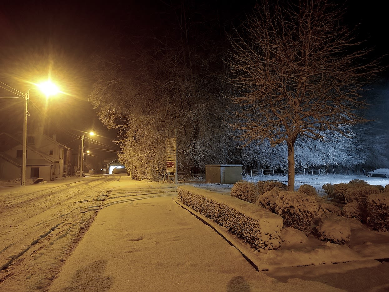 Boven de 500 meter viel lokaal 10 centimeter sneeuw.