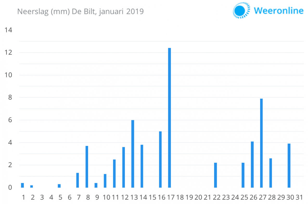 Neerslag-De-Bilt-januari-2019