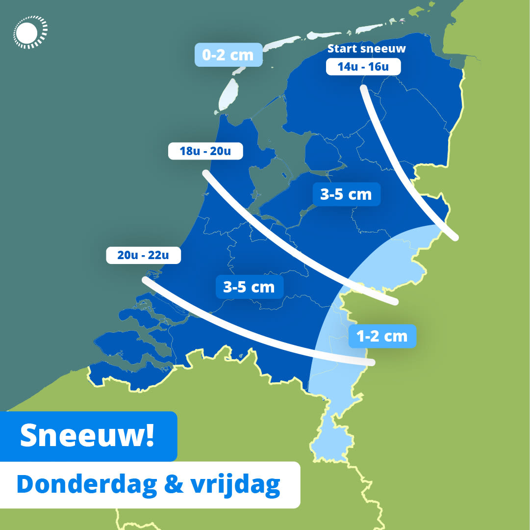 Sneeuwverwachting 31 maart en 1 april