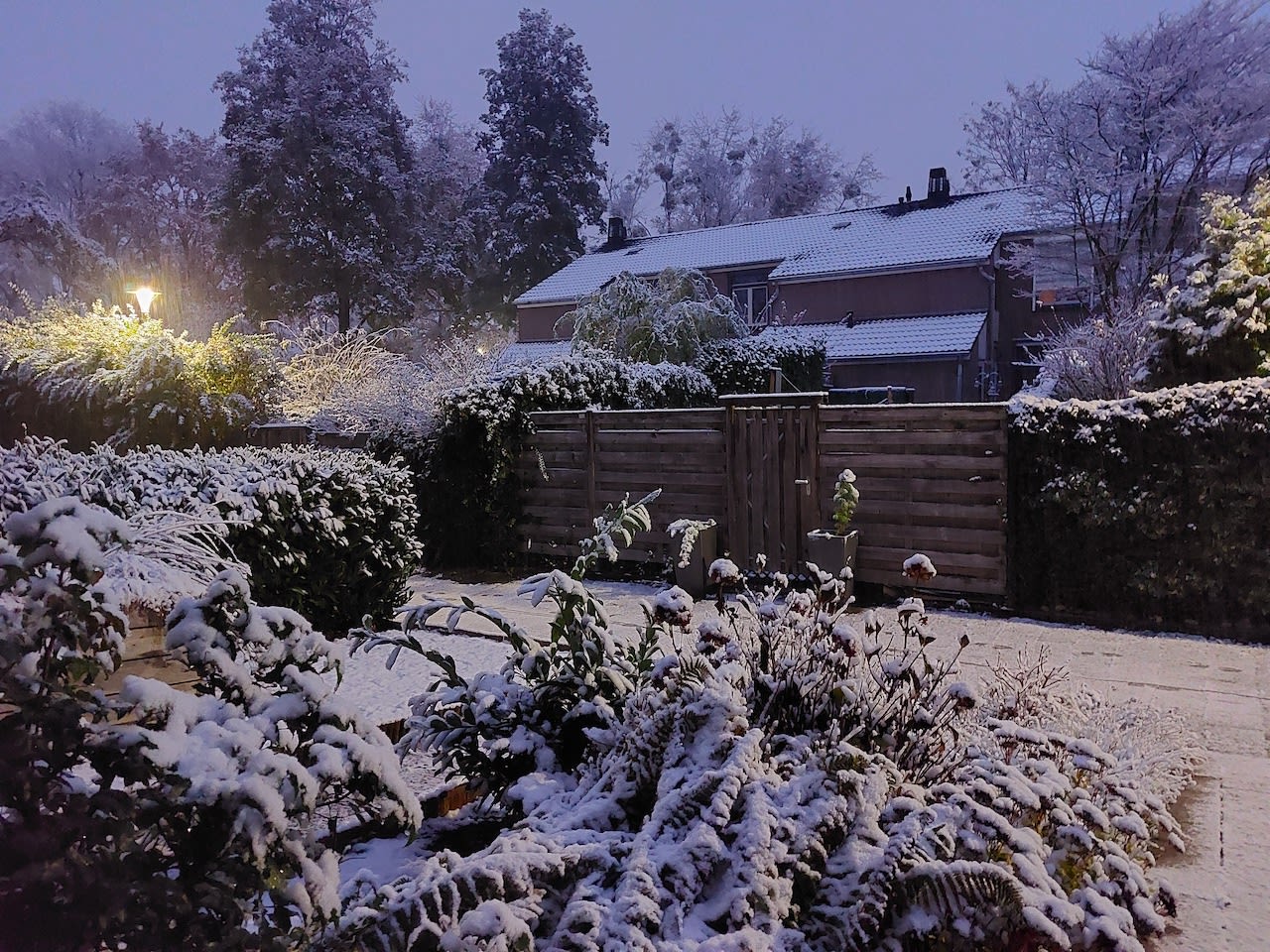 Sneeuw in Heerlen op 5 december 2022. Foto: Marina Nefkens