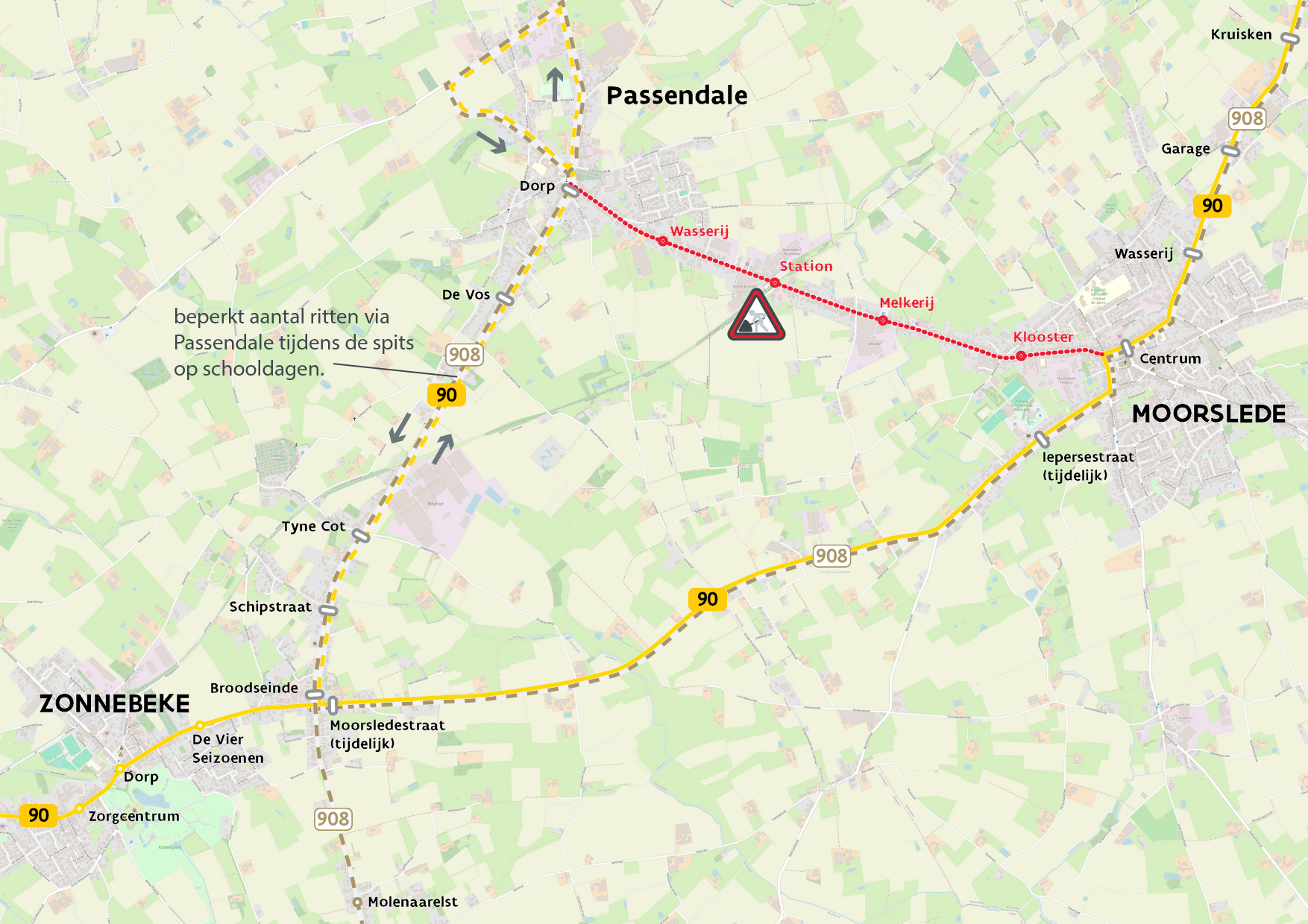 Passendale werken stroroute 90-908 140926