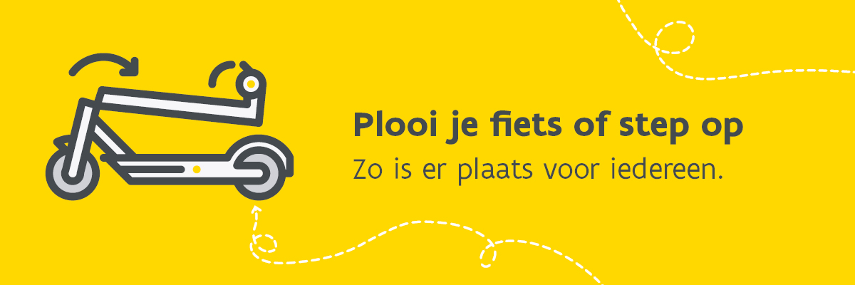 Plooi je fiets of step op - hoffelijkheid