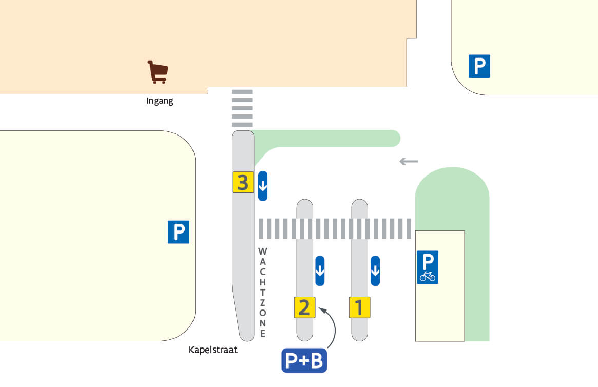 Waasland Shopping perronkaart PBus