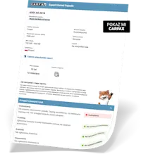 Przykładowy raport CARFAX z czarnym paskiem Przykładowy raport CARFAX z czarnym paskiem
