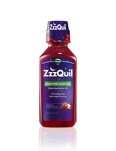 ZzzQuil Calming Vanilla Cherry Liquid 