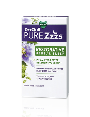 ZzzQuil PURE Zzzs Restorative Herbal Sleep Tablets