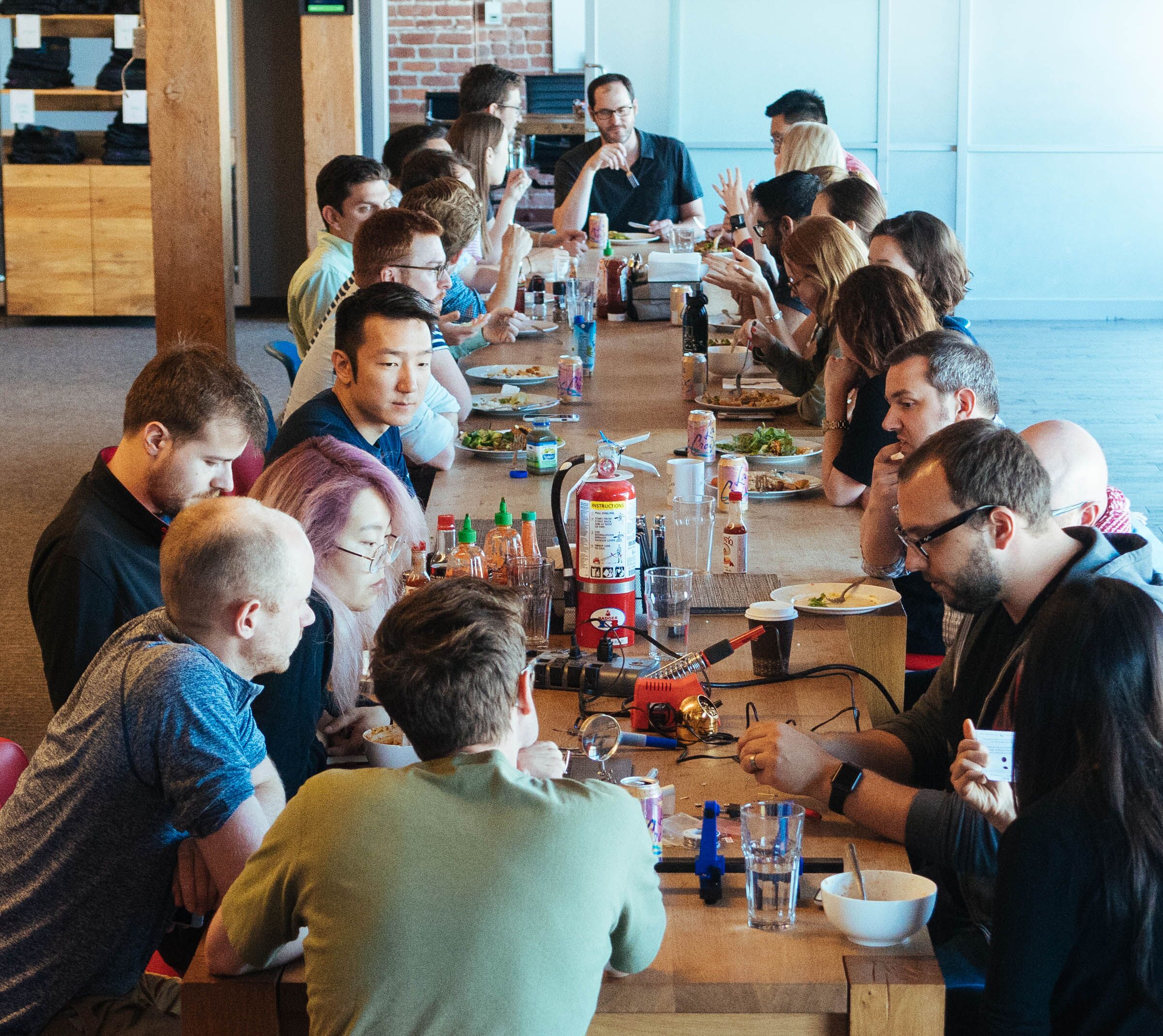 Team Envoy enjoying lunch Team Envoy enjoying lunch