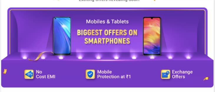 Flipkart Big Billion Days 2020 mobile offers