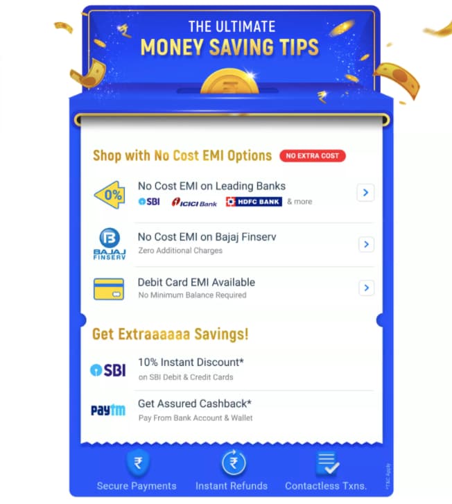 Flipkart Big Billion Days Sale Bank Offers