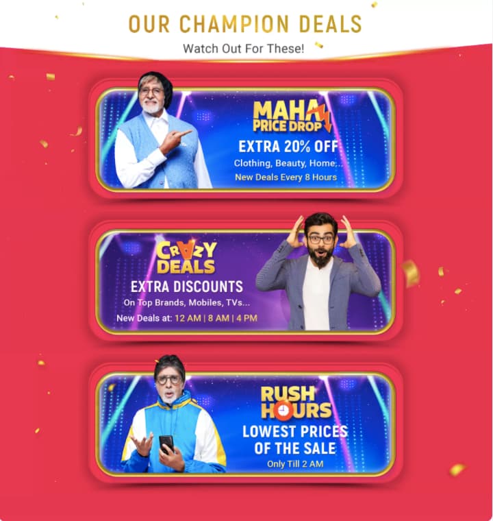 Flipkart Big Billion Days offers
