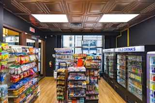 An interior photo of Lana’s Bodega at 719 Griswold.