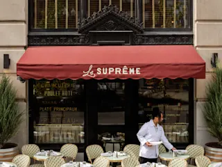 Exterior photo of La Supreme in Downtown Detroit.