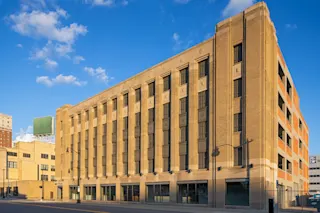 An exterior photograph of Kahn Garage from street level.