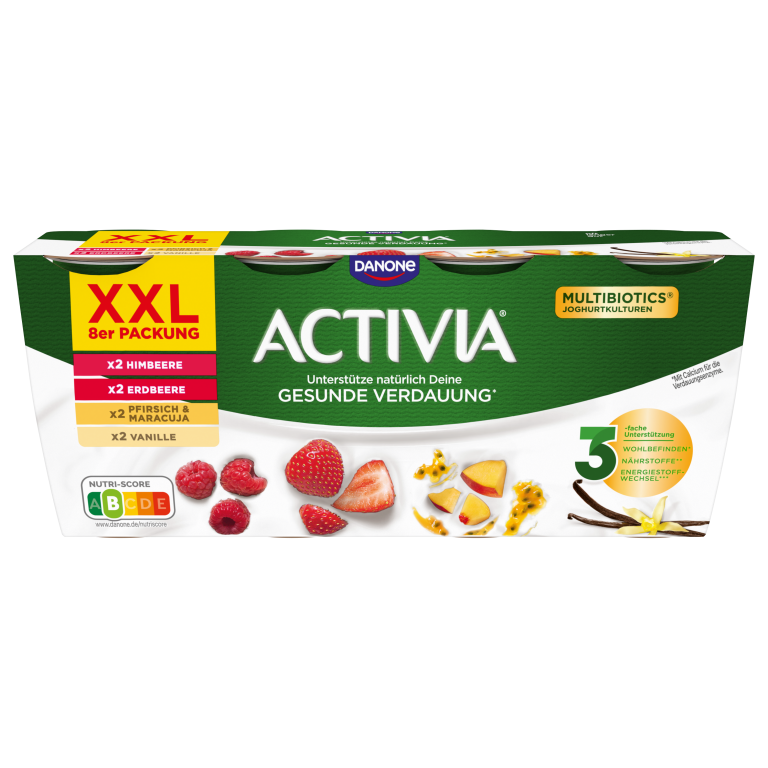 Packung mit 8 XXL-Fruchtjoghurts