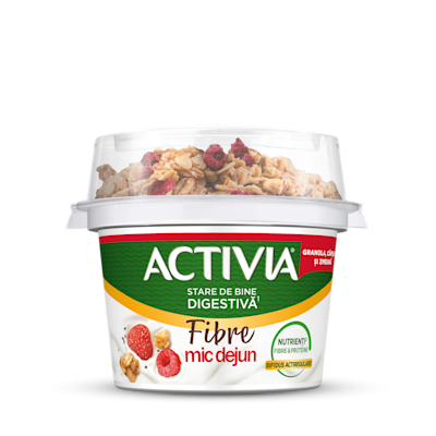 Activia Mic Dejun Granola, Capsuni si Zmeura