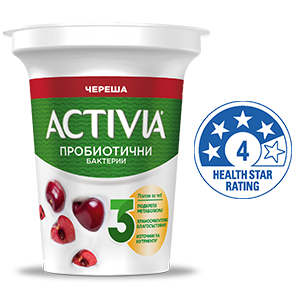 Активиа Череша - с 4 милиарда пробиотични бактерии Bifidus Actiregularis
