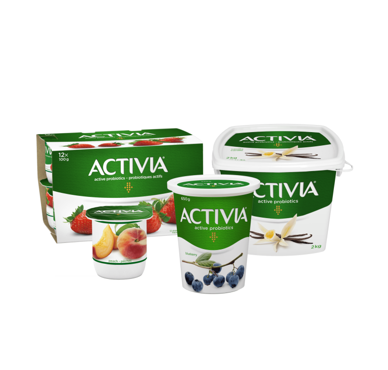 Activia yogurts with probiotics