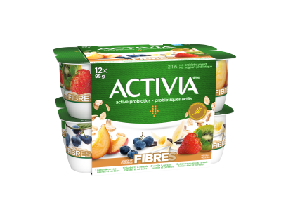 Activia high fibre yogurts