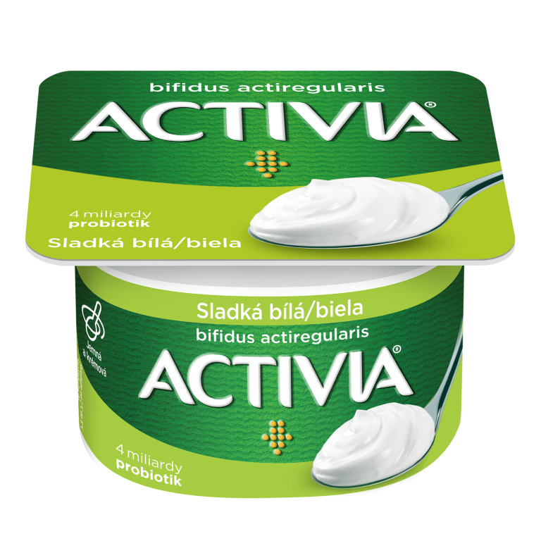 Activia Sladený biely jogurt s bifidogénnou kultúrou