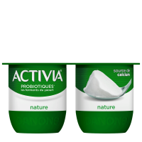 Activia Nature, c'est le plaisir d'une texture ferme et fondante qui contient des ferments du yaourt qui sont des probiotiques*. 

*Les ferments du yaourt, qui sont des probiotiques, vous aident à digérer le lactose de votre Activia si vous avez des difficultés à le digérer. À consommer dans le cadre d’une alimentation équilibrée et d’un mode de vie sain.