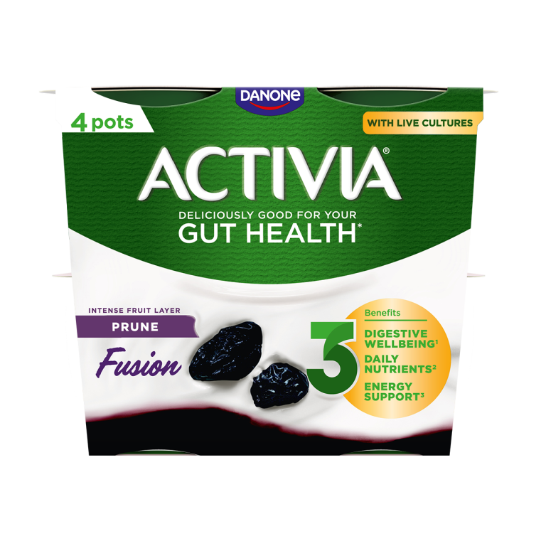 Activia Live Cultures Prune Fusion Yogurt 120g 4 pack
