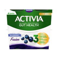 Activia Live Cultures  Blueberry Fusion Yogurt 120g 4 pack