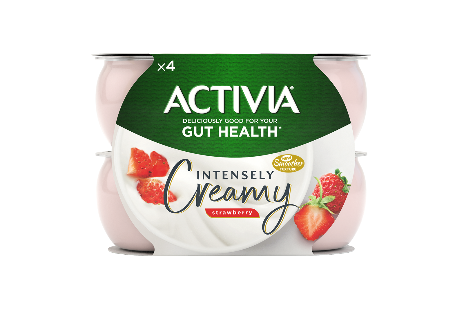 Intensely Creamy Strawberry Yogurt Activia (UK)