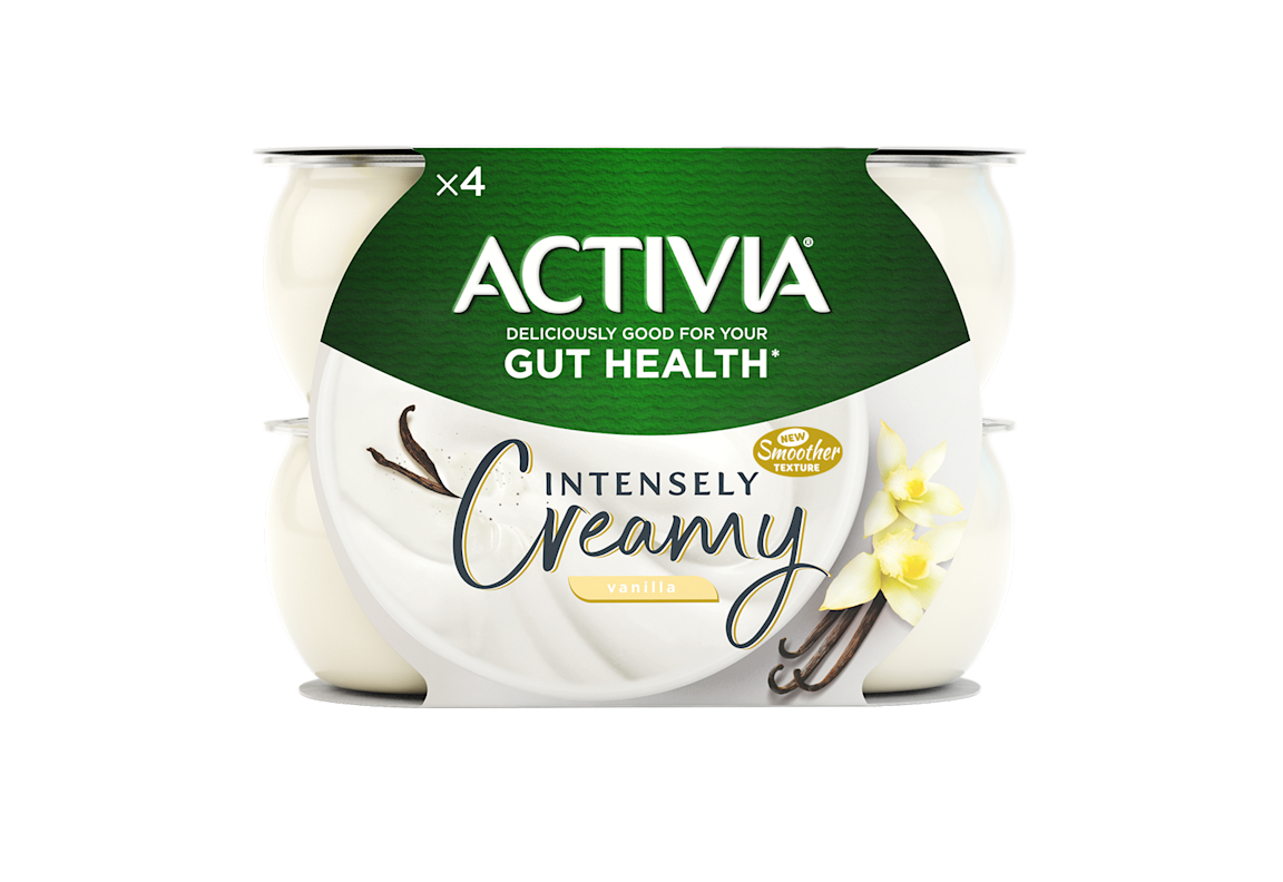 Intensely Creamy Strawberry Yogurt Activia (UK)