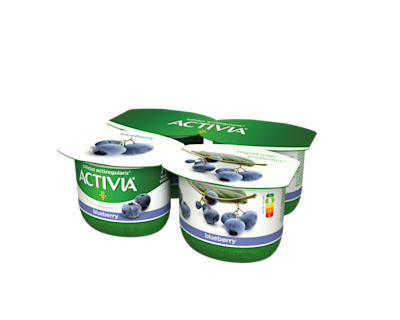 Activia jogurt jagodowy z miliardami bakterii probiotycznych 4-pak