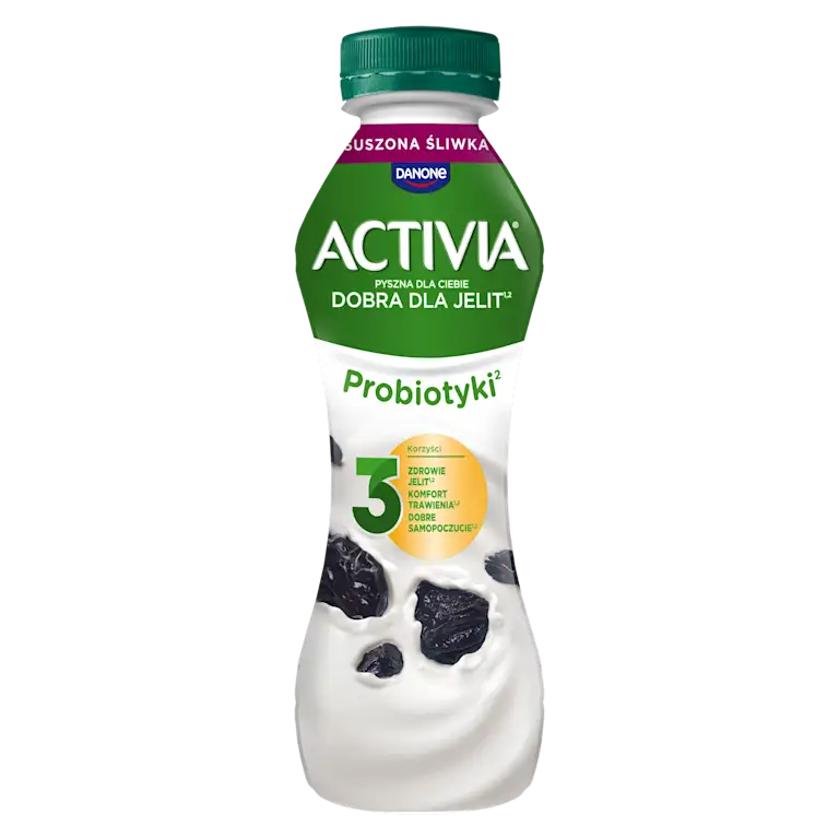 Activia jogurt suszona śliwka do picia z miliardami bakterii probiotycznych