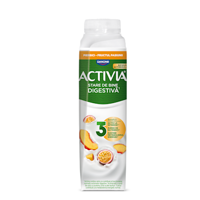 Activia de baut Piersici si Fructul Pasiunii și Ovăz
