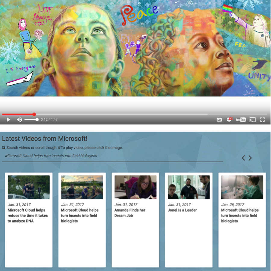 A image of the YouTube player.