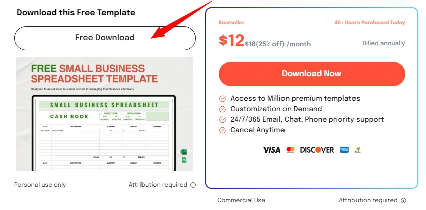 Free Small Business Spreadsheet Template by Template.net