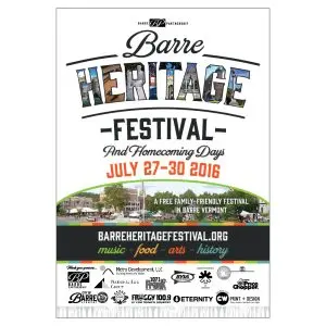 barre heritage festival flyer