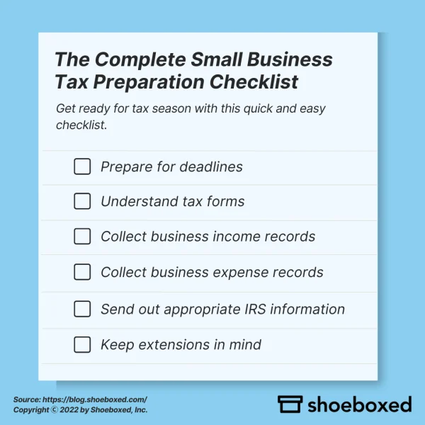 The Complete Small Business Tax Preparation Checklist