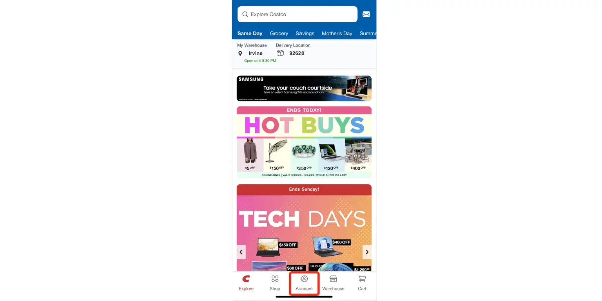 Costco app