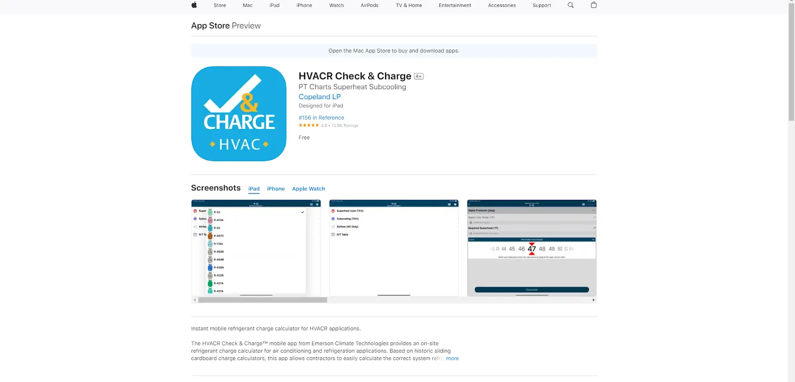 HVAC Check & Charge is one of the best free HVAC tech apps.
