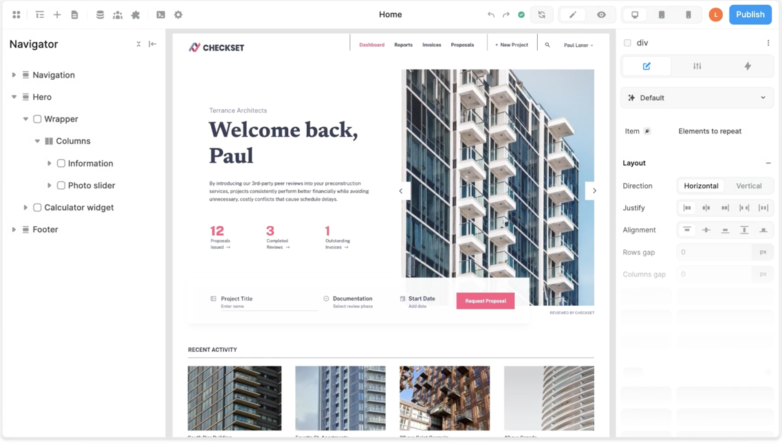 WeWeb est Le front-end pour vous permettre de développer des apps avec les dernières technologies du web