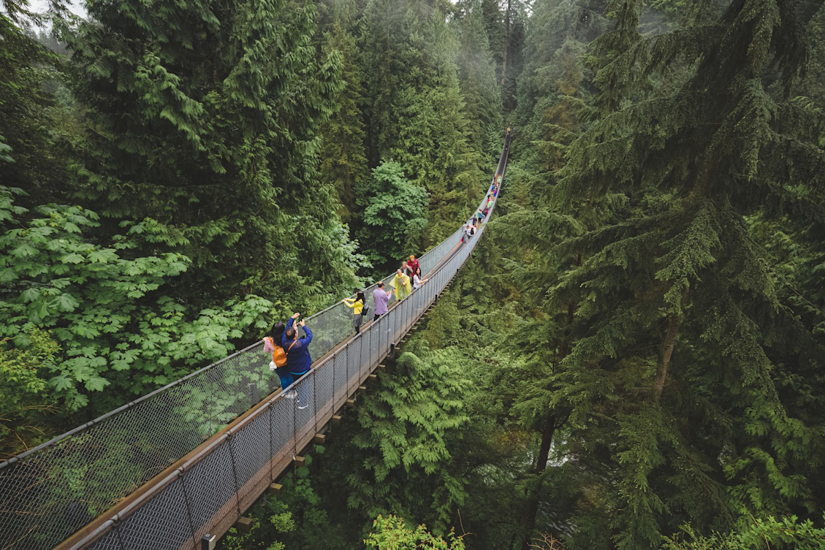 Capilano Suspension Bridge in Vancouver