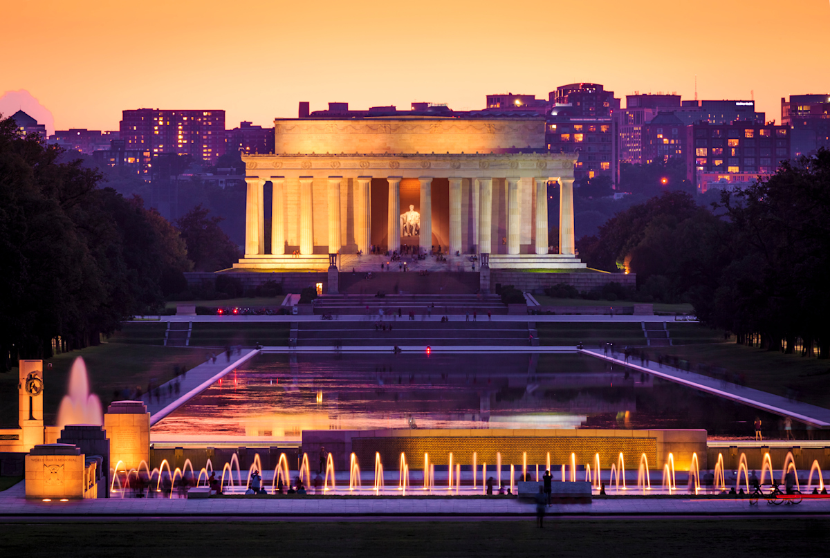 Lincoln Memorial Overlooking the Reflecting Pool